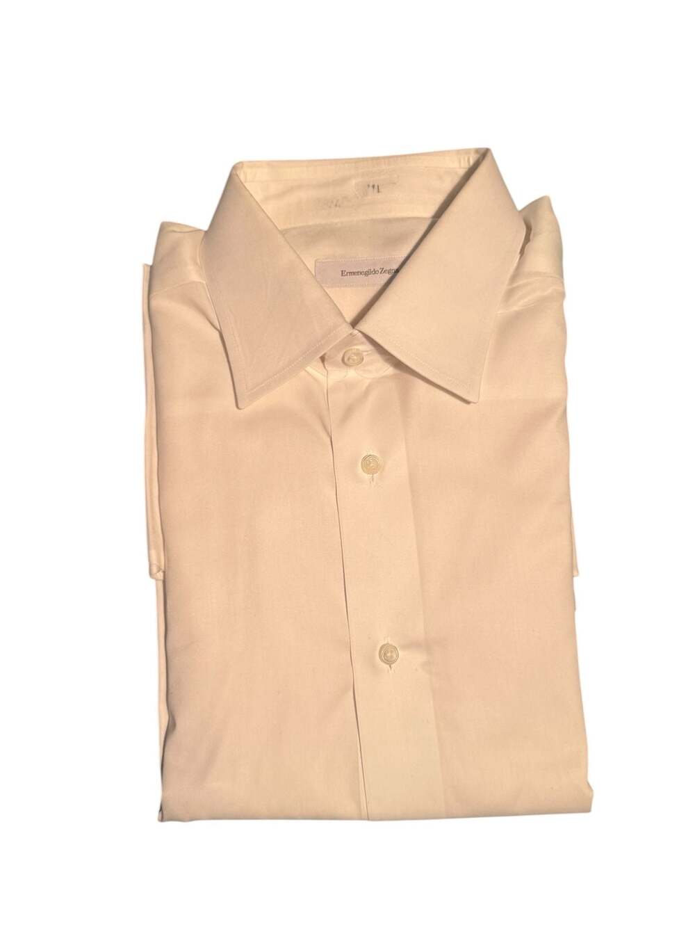 Ermenegildo Zegna Vintage Comfort Fit White French Cuff Dress Shirt Size 16/41